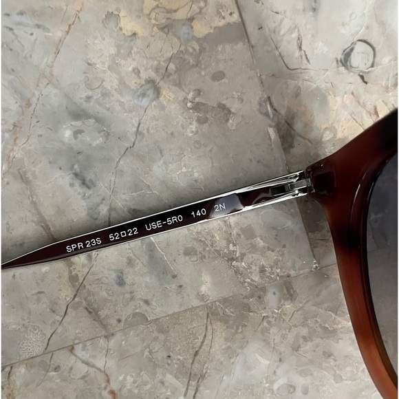 Authentic PRADA Sunglasses SPR 23S USG-5L2 Brown Frame / Mirrored Lens. Unisex. - Picture 3 of 7